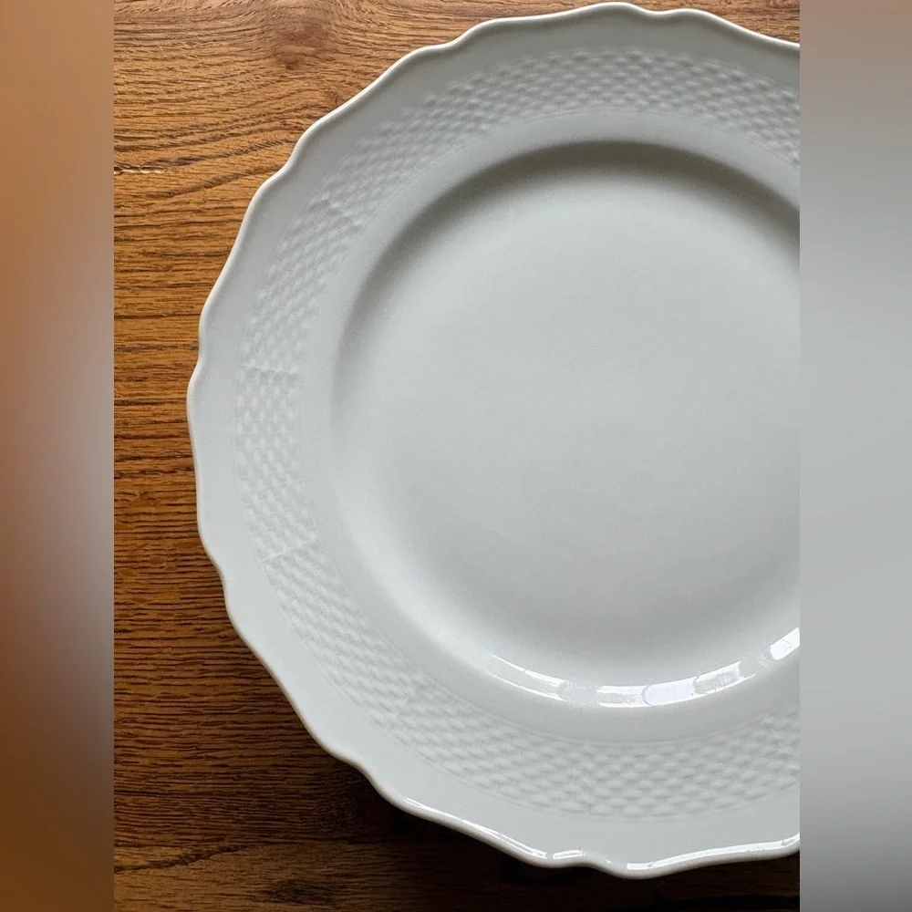 Belvedere by Kaiser W Germany set of 5 White plates ~10.5 in